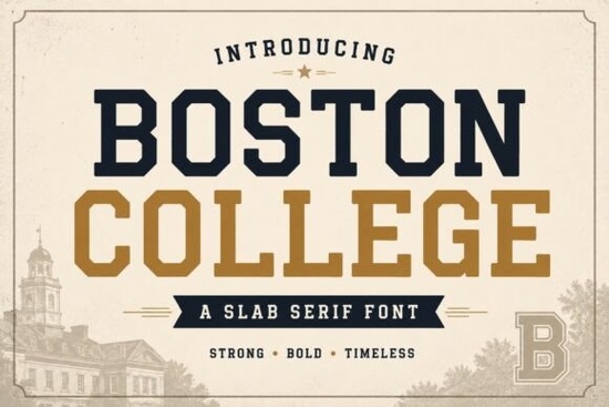 Boston College Font